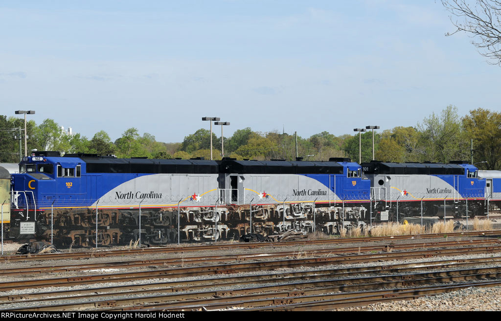 RNCX 102, 103, and 101 sit in the yard